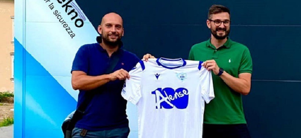 Michele Filippini, qui il giorno della presentazione all'Alense: l'attaccante 34enne è stato grande protagonista della sfida contro il Rovereto Michele Filippini, qui il giorno della presentazione all'Alense